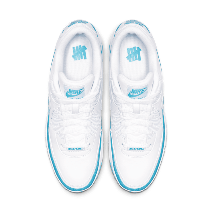 Air Max 90 Undefeated White Blue Fury Angle 1