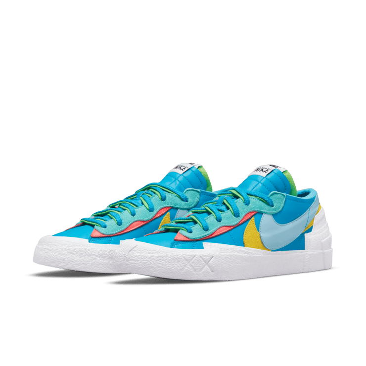 Nike Blazer Low sacai KAWS Neptune Blue Angle 2