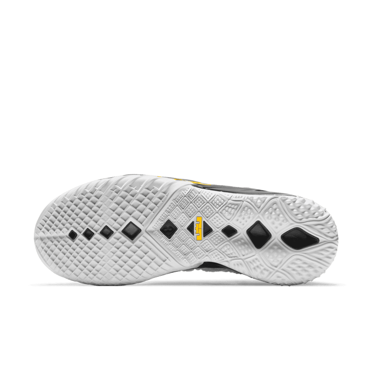 Nike LeBron 18 "White/Black/Gold" Basketball Shoes Angle 0