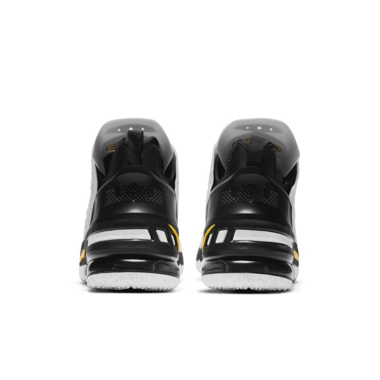 Nike LeBron 18 "White/Black/Gold" Basketball Shoes Angle 3