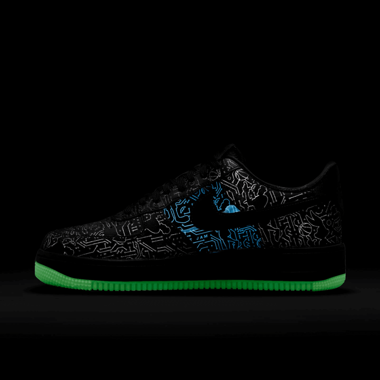 Nike Air Force 1 Low Computer Chip Space Jam Angle 9