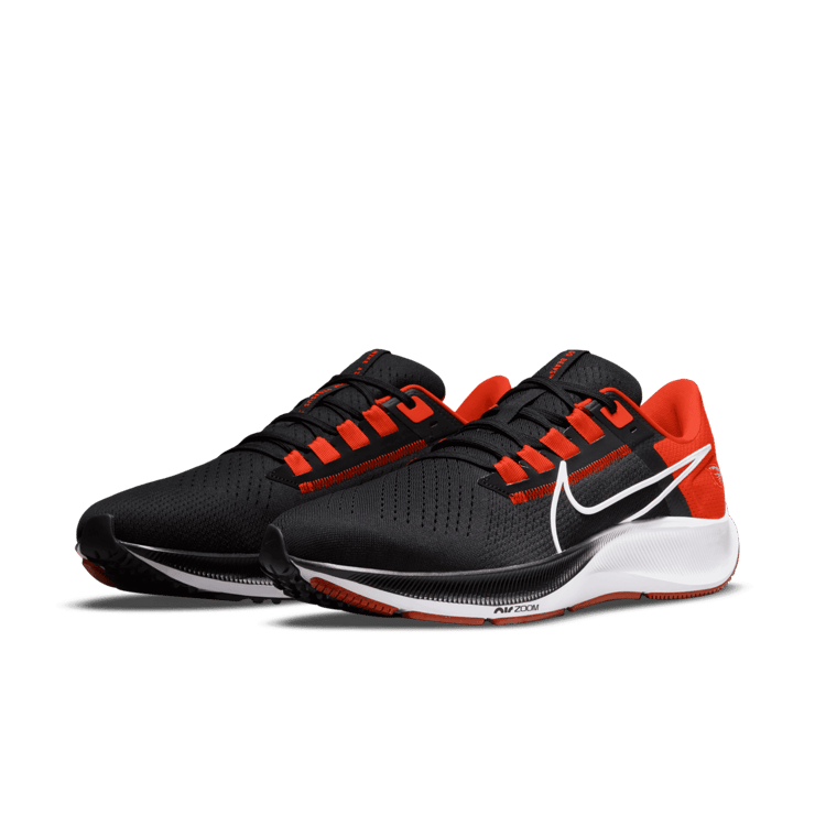 Nike College Air Zoom Pegasus 38 (Oregon State) Running Shoes Angle 2