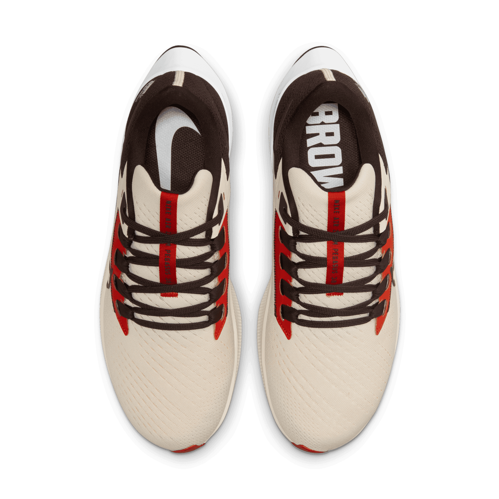 nike air zoom pegasus 38 browns running shoes