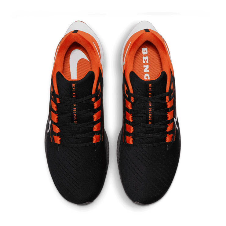 Nike Air Zoom Pegasus 38 (NFL Cincinnati Bengals) Running Shoes Angle 1
