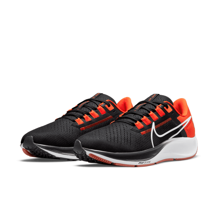 Nike Air Zoom Pegasus 38 (NFL Cincinnati Bengals) Running Shoes Angle 2