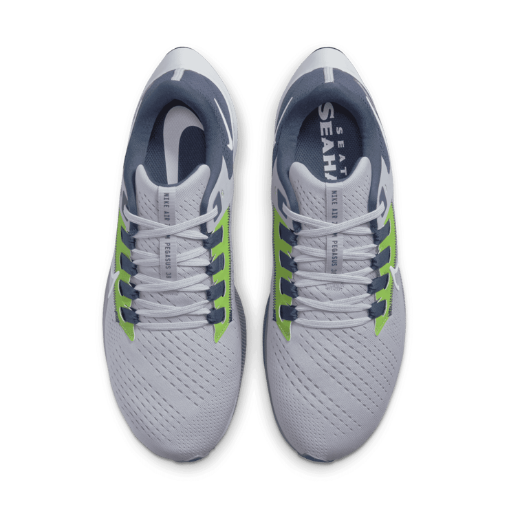 Nike Air Zoom Pegasus 38 (NFL Seattle Seahawks) Running Shoes Angle 1