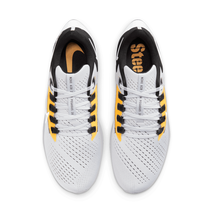 Nike Air Zoom Pegasus 38 (NFL Pittsburgh Steelers) Running Shoes Angle 1