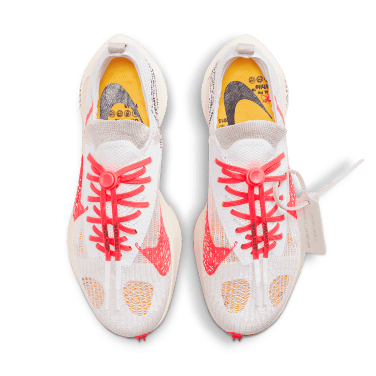 Nike Air Zoom Tempo NEXT% Off White White Solar Red Angle 1