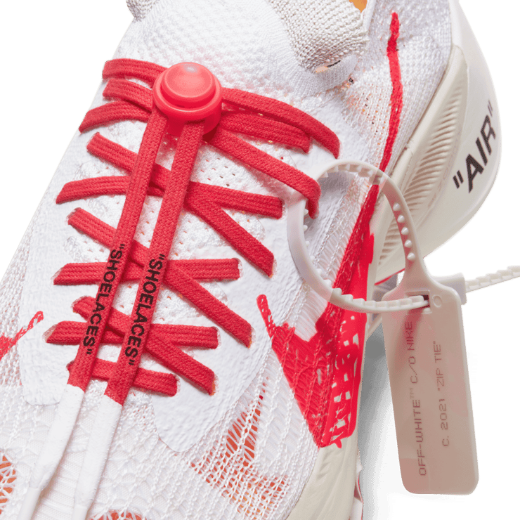 Nike Air Zoom Tempo NEXT% Off White White Solar Red Angle 6