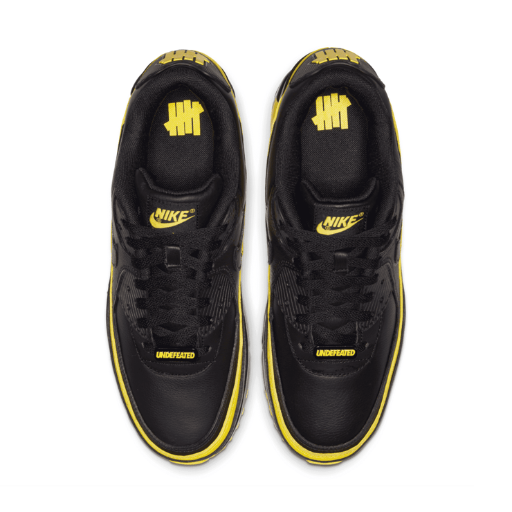 Air Max 90 Undefeated Black Optic Yellow Angle 1