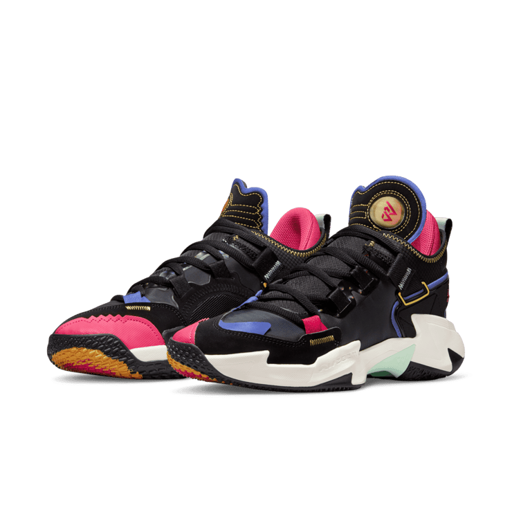 Jordan Why Not .5? Basketball Shoes in Black Angle 2