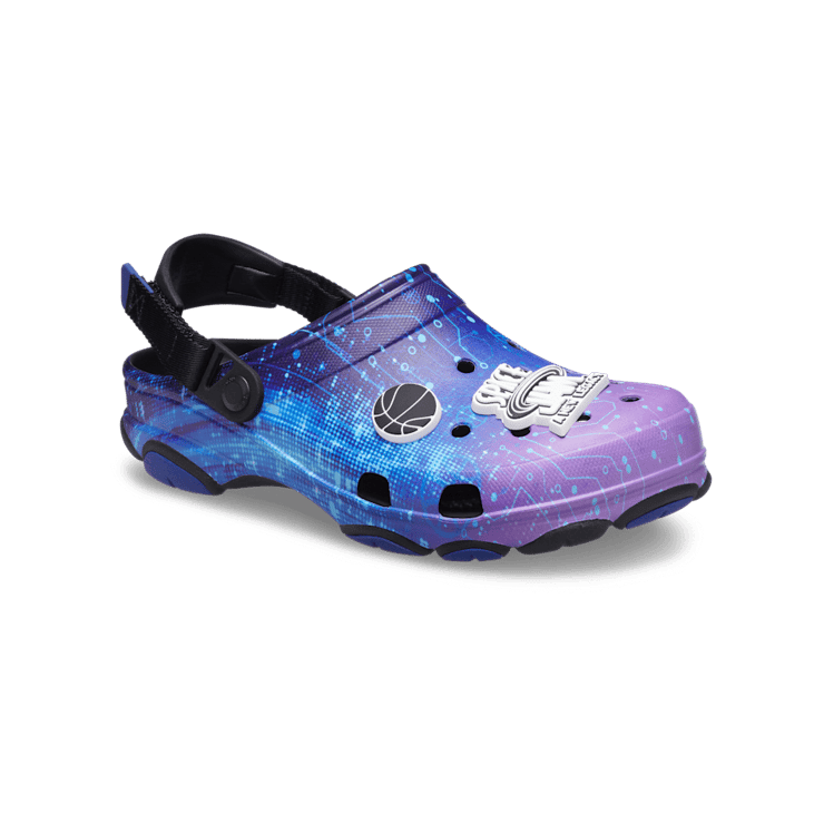 Crocs Classic All-Terrain Clog Space Jam Black Purple Angle 3