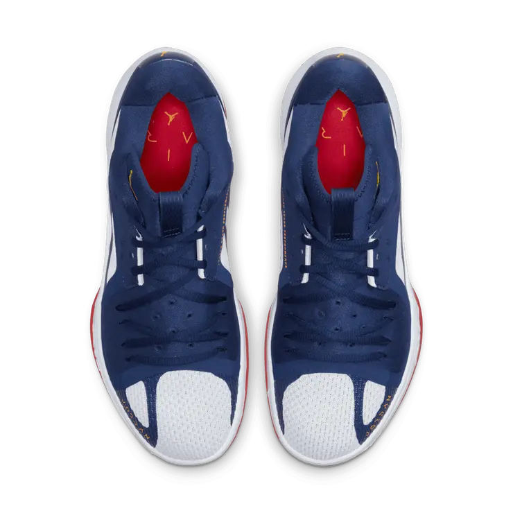 Jordan Zoom Separate Basketball Shoes in Blue Angle 1