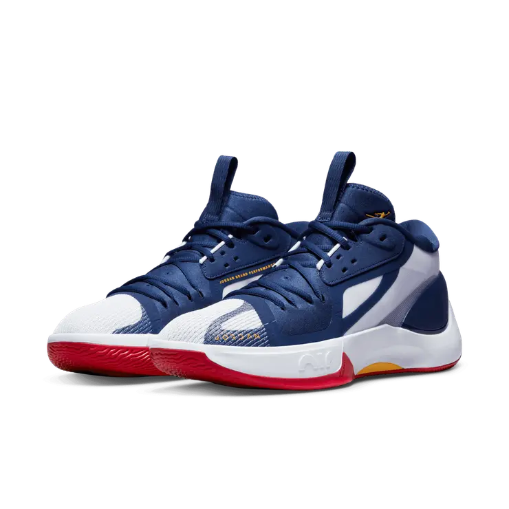 Jordan Zoom Separate Basketball Shoes in Blue Angle 2