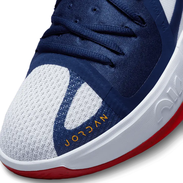 Jordan Zoom Separate Basketball Shoes in Blue Angle 4