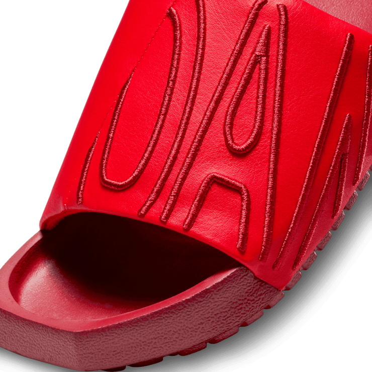 Jordan NOLA Slides in Red Angle 2