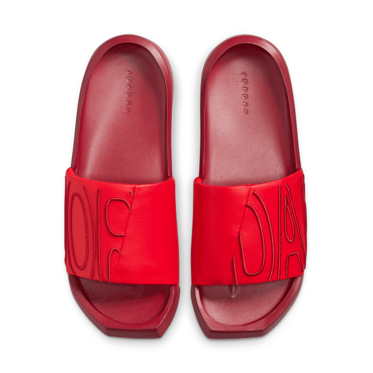 Jordan NOLA Slides in Red Angle 1