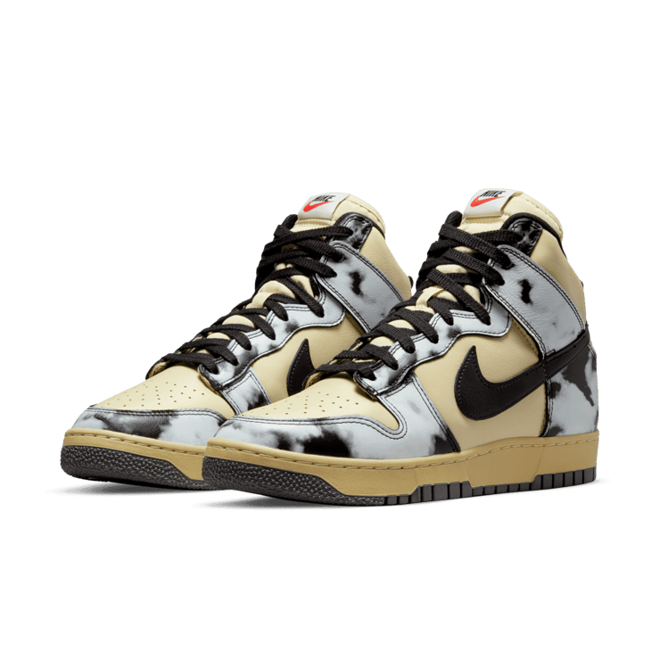 Nike Dunk High 1985 Acid Wash Cream Black Angle 2