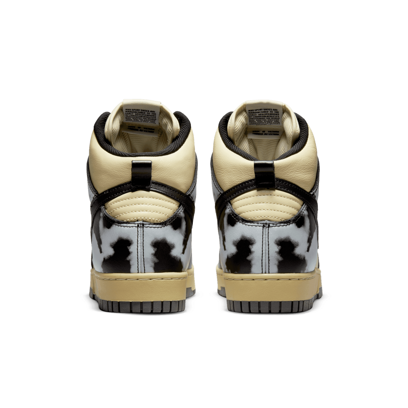 nike dunk high 1985 acid wash cream black