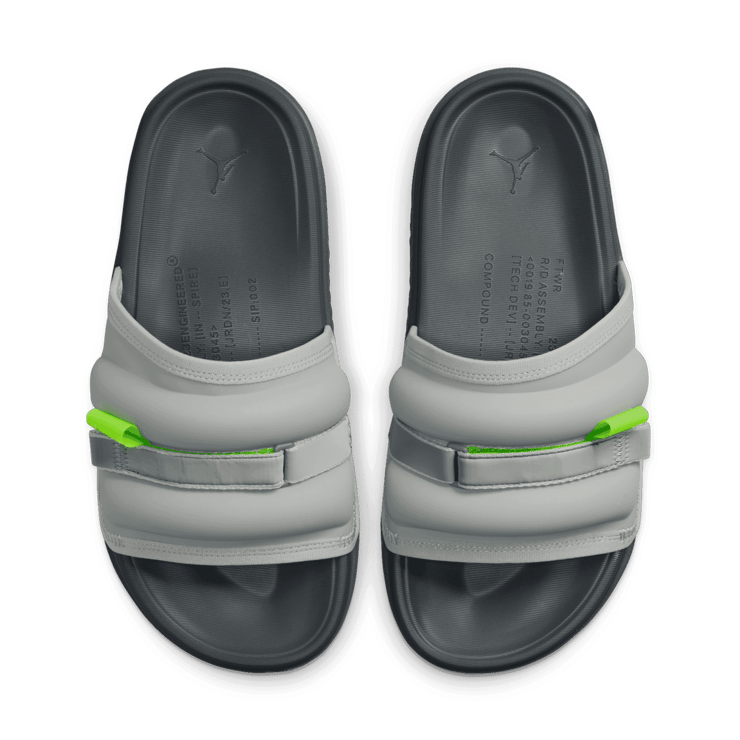 Jordan Super Play Slides in Grey Angle 1