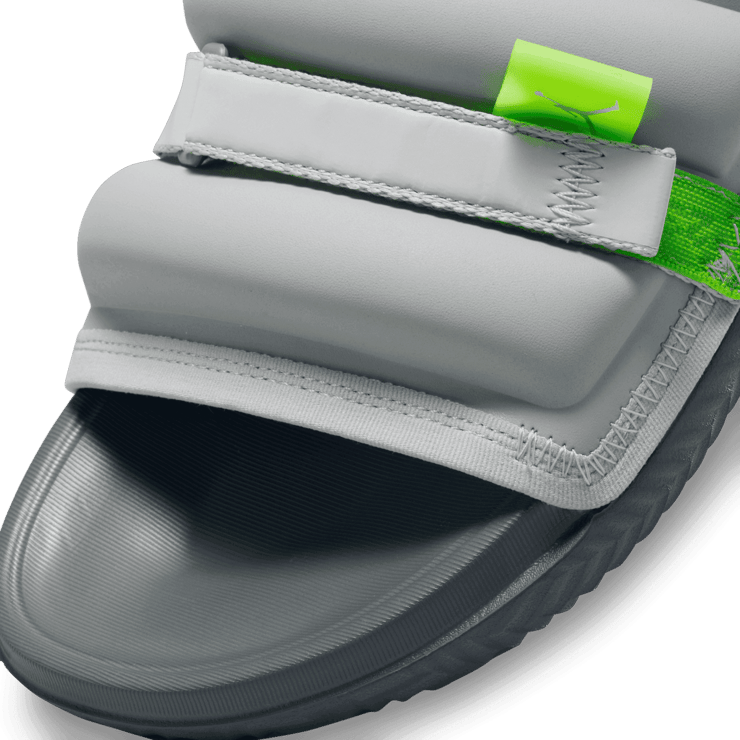 Jordan Super Play Slides in Grey Angle 2