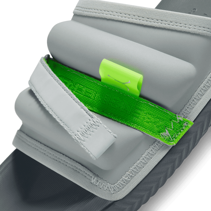 Jordan Super Play Slides in Grey Angle 4