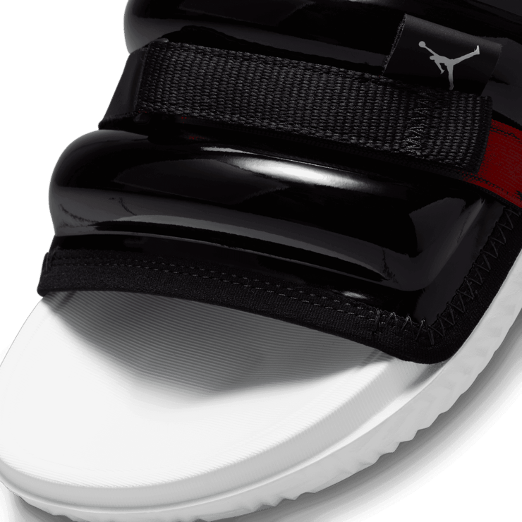 Jordan Super Play Slides in Black Angle 2