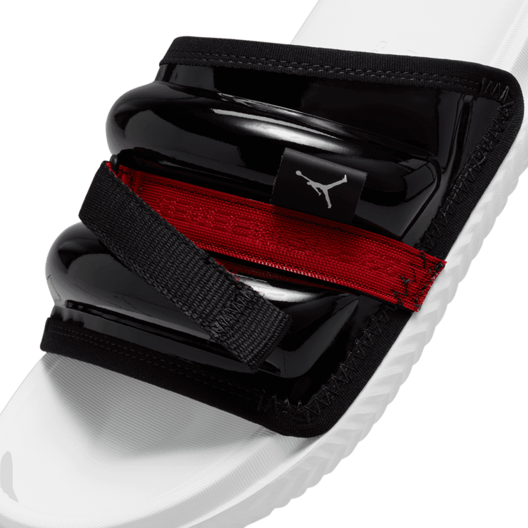 Jordan Super Play Slides in Black Angle 3