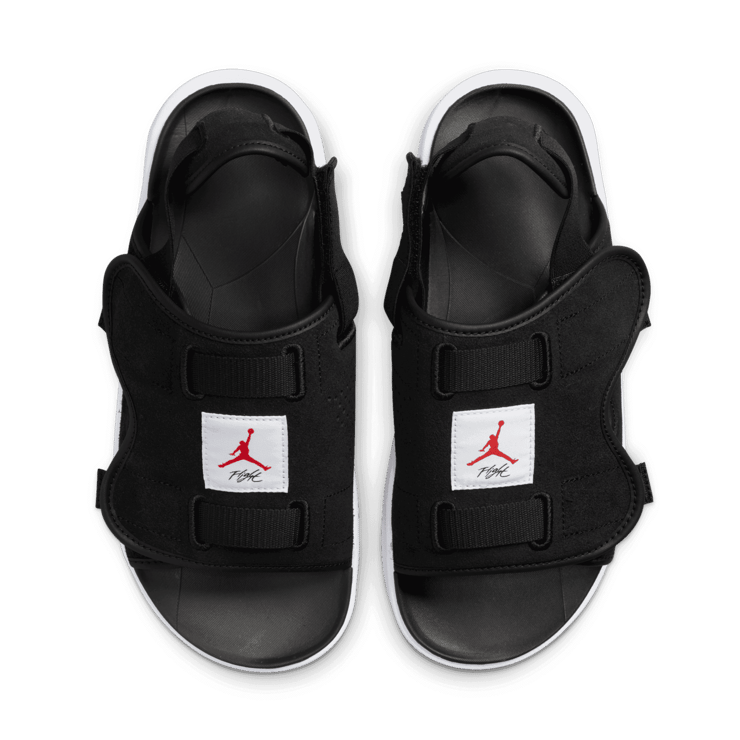 Jordan LS Slides in Black Angle 1