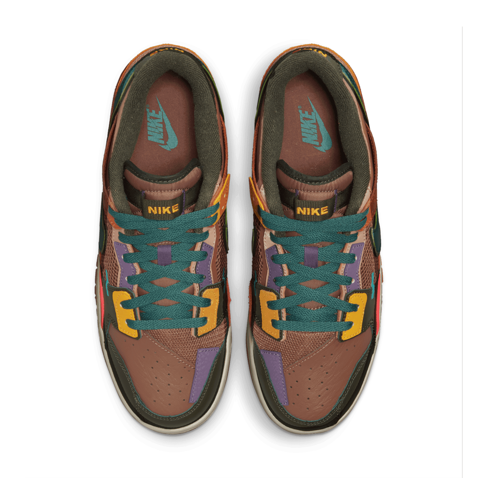 nike dunk scrap sail archeo brown