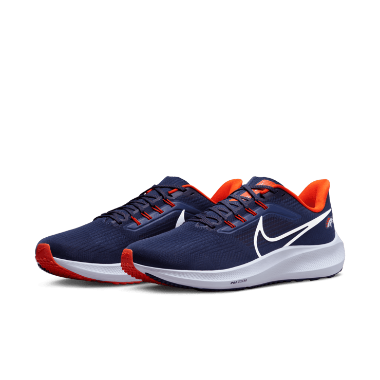 Nike Air Zoom Pegasus 39 (NFL Denver Broncos) Road Running Shoes Angle 2