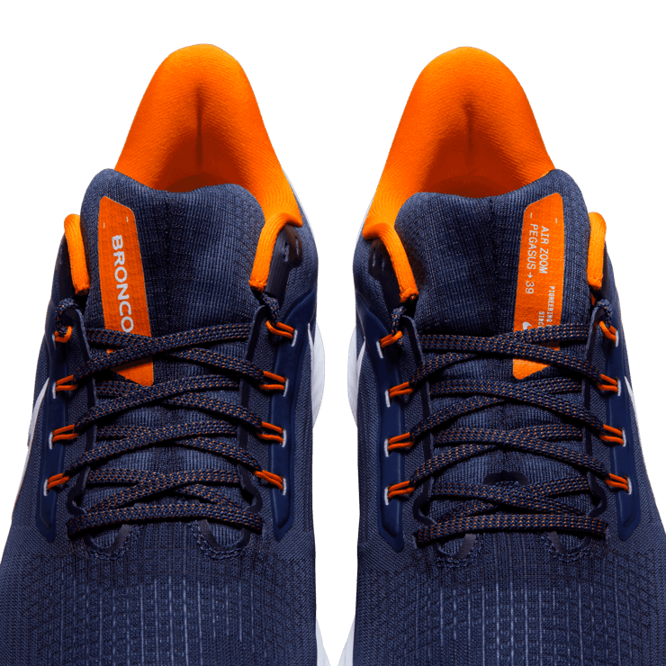 Nike Air Zoom Pegasus 39 (NFL Denver Broncos) Road Running Shoes Angle 6