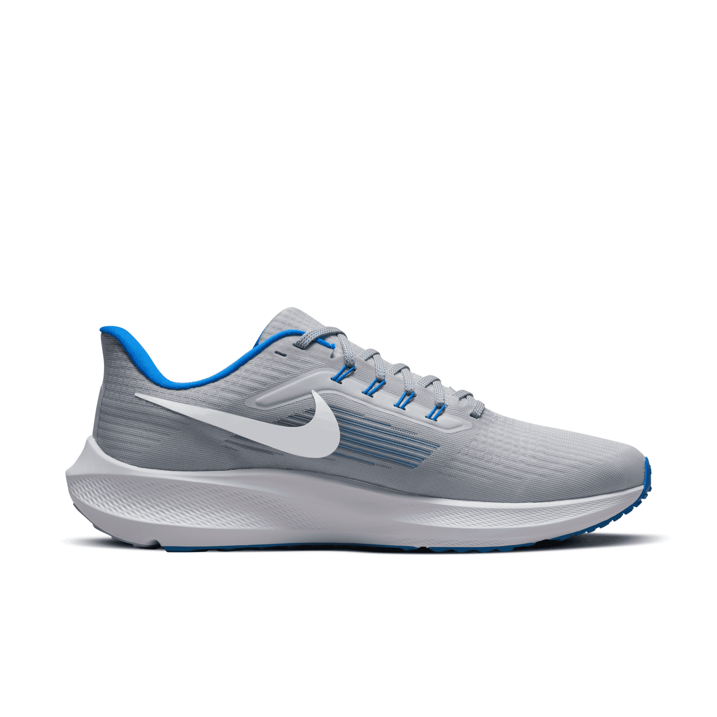 Nike Air Zoom Pegasus 39 (NFL Detroit Lions) Road Running Shoes Angle 1