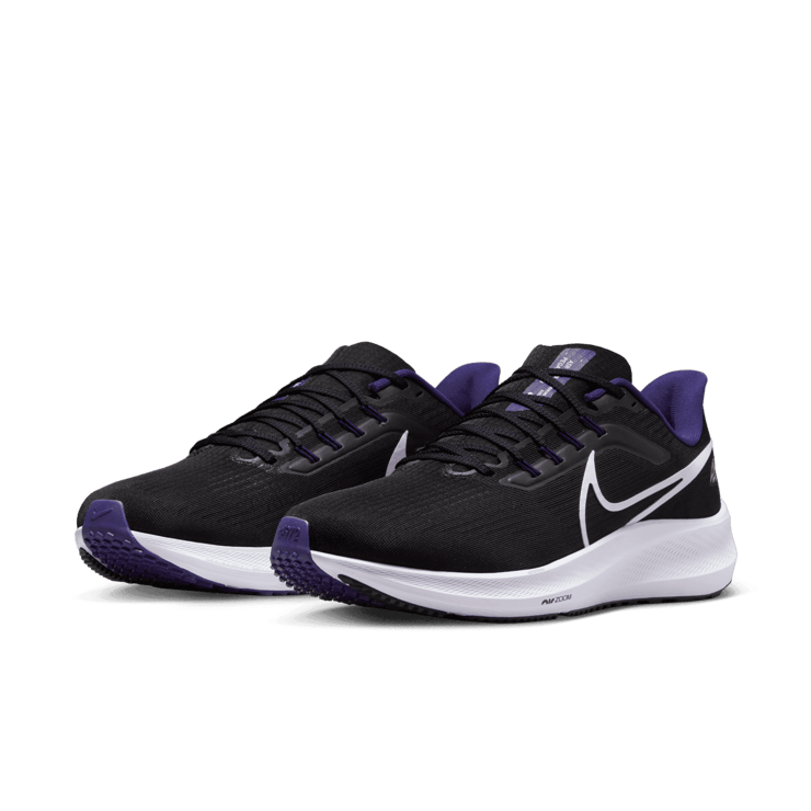 Nike Air Zoom Pegasus 39 (NFL Baltimore Ravens) Road Running Shoes Angle 2