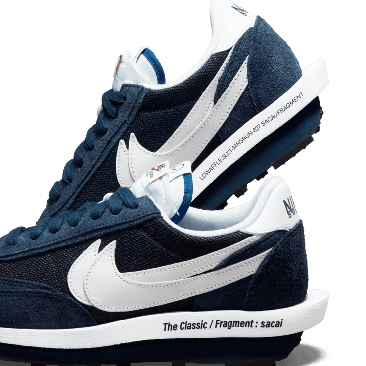 Nike LD Waffle SF Sacai fragment Blue Void Angle 7