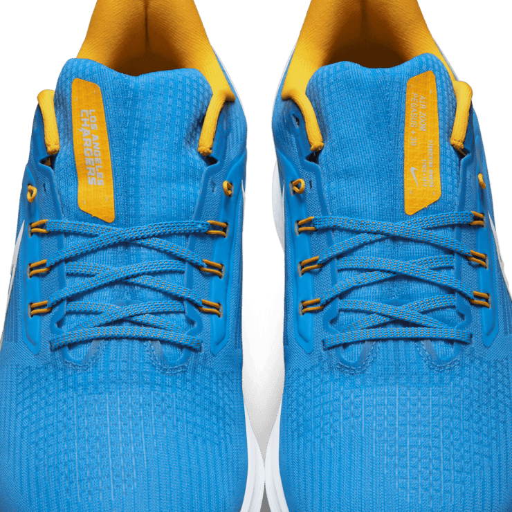 Nike Air Zoom Pegasus 39 (NFL Los Angeles Chargers) Road Running Shoes Angle 6