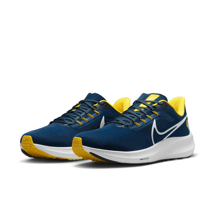 Nike Air Zoom Pegasus 39 (NFL Los Angeles Rams) Road Running Shoes Angle 2