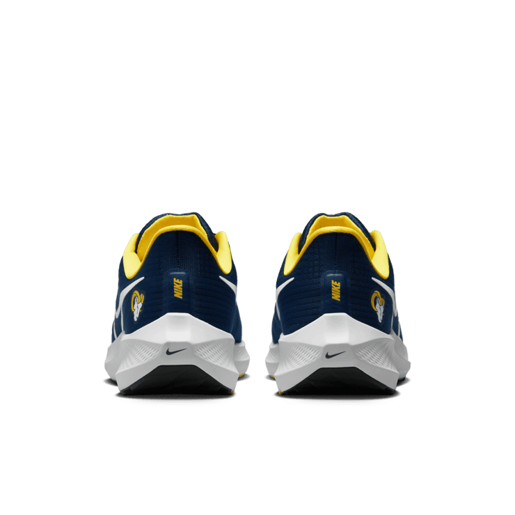 Nike Air Zoom Pegasus 39 (NFL Los Angeles Rams) Road Running Shoes Angle 3