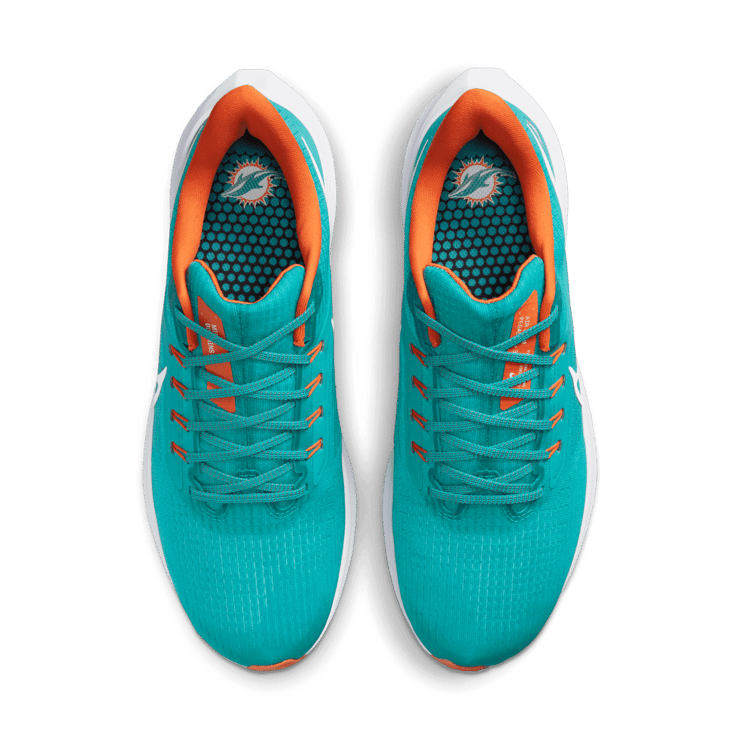 Nike Air Zoom Pegasus 39 (NFL Miami Dolphins) Road Running Shoes Angle 1