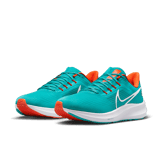 Nike Air Zoom Pegasus 39 (NFL Miami Dolphins) Road Running Shoes Angle 2