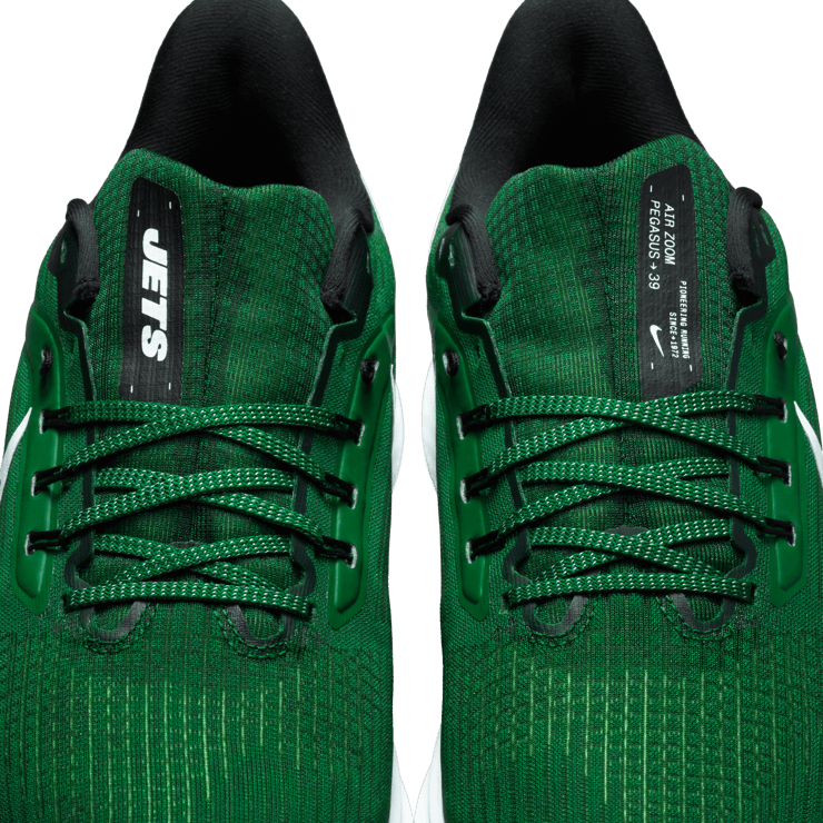 Nike Air Zoom Pegasus 39 (NFL New York Jets) Road Running Shoes Angle 6