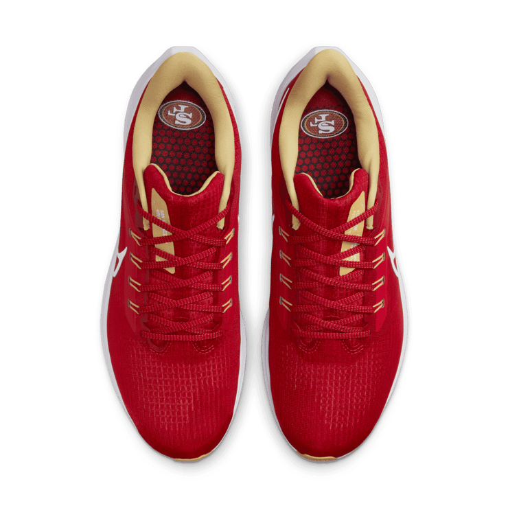 Nike Air Zoom Pegasus 39 (NFL San Francisco 49ers) Road Running Shoes Angle 1