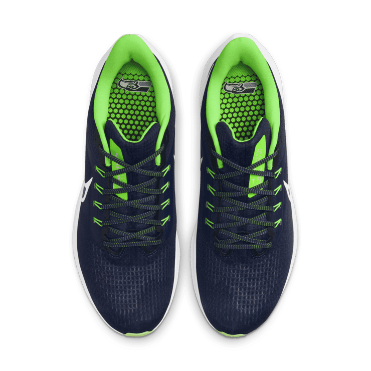 Nike Air Zoom Pegasus 39 (NFL Seattle Seahawks) Road Running Shoes Angle 1