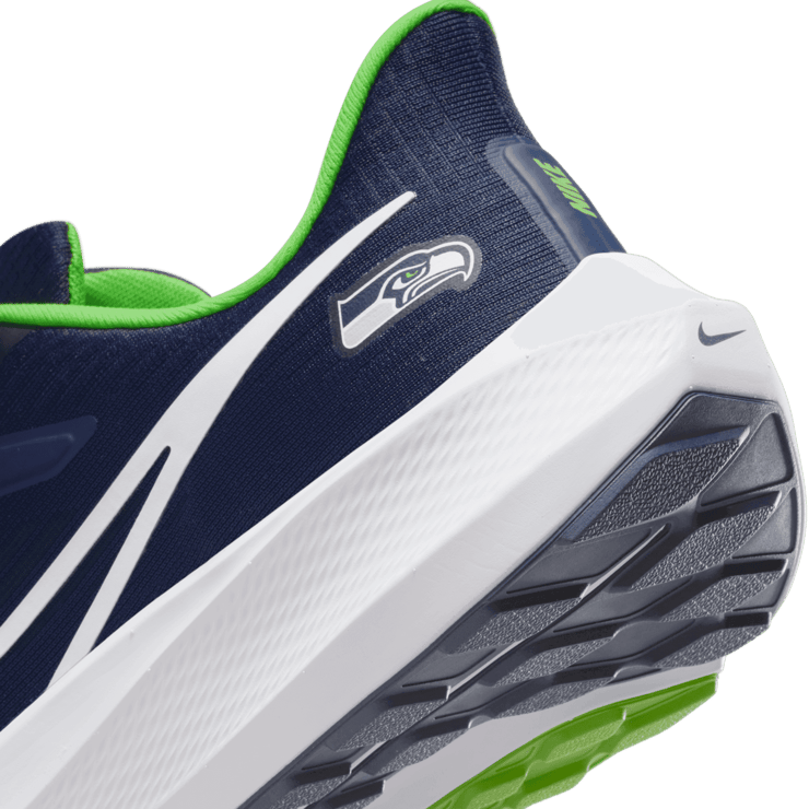 Nike Air Zoom Pegasus 39 (NFL Seattle Seahawks) Road Running Shoes Angle 5