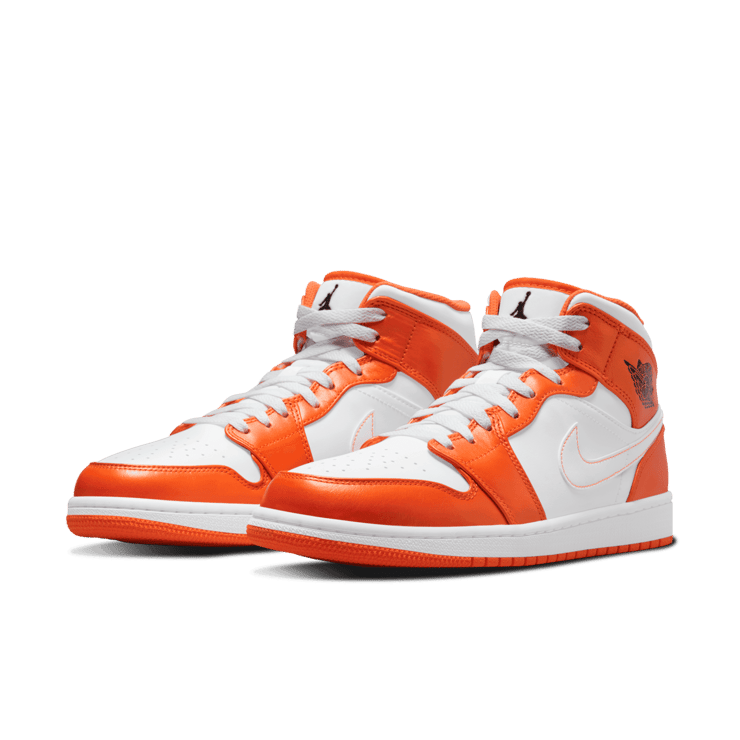 Jordan 1 Mid Electro Orange Angle 2