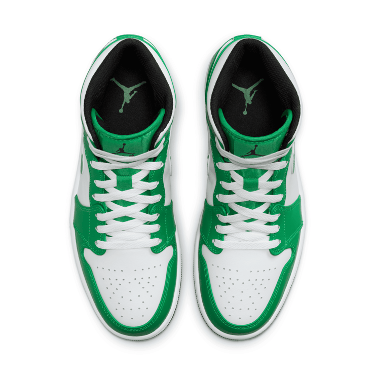 Air Jordan 1 Mid Lucky Green Angle 2
