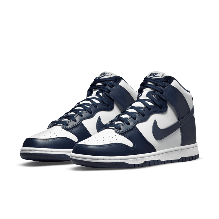 Nike Dunk High Midnight Navy Angle 2