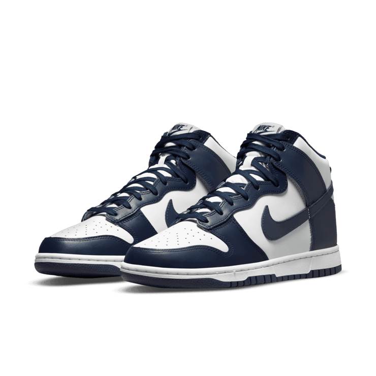 Nike Dunk High Midnight Navy Angle 2