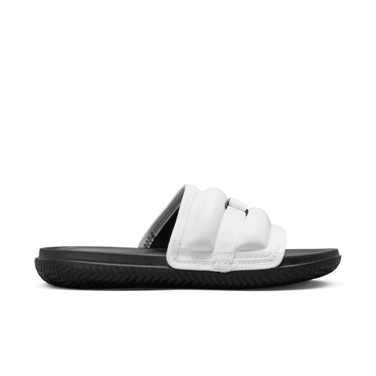 Jordan Super Play Slides in White Angle 1