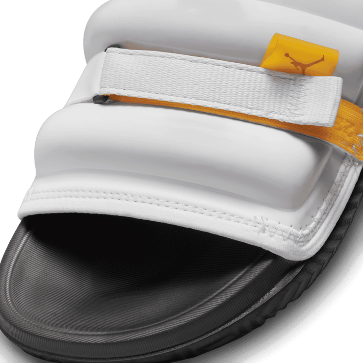 Jordan Super Play Slides in White Angle 3
